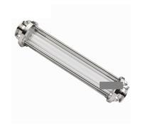 BYCIFRLG 1.5" 2" Tri Clamp Sanitay Flow Sight Glass Diopter Fit 19/25/32/38/51mm Pipe OD SUS 304 Stainless Steel Fitting (45mm x Ferrule 64)