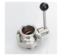 BYCIFRLG 1.5"(38mm) Ferrule50.5mm Tri Clamp Valve 304 Stainless Steel Homebrew Or Dairy Accessories