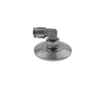 BYCIFRLG 1.5" Tri Clamp to 16mm PC Pneumatic Quick Connector Elbow Adapter SS304 Stainless Steel