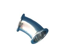 BYCIFRLG 1.5" Tri Clamp x 38mm 1-1/2" Pipe OD SUS 304 Stainless Steel 45 Degree Elbow Fitting Home Brew Beer Wine