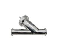 BYCIFRLG 1.5" Tri Clamp Y Type Filter Strainer,Pipe OD 1-1/2", Stainless Steel SS304 DIN Cover 200mesh