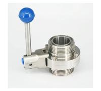 BYCIFRLG 1.78" 45mm 304 Stainless Steel T-Type Thread Union Connection Valve Brew Beer Dairy Product