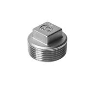 BYCIFRLG 1/8" 1/4" 3/8" 1-1/4" BSPP Male Thread 304 Stainless Steel Hex Head End Cap Pipe Fitting Coupler Connector (316SS BSP Thread,1/8")