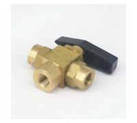 BYCIFRLG 1/8" NPT Female L-Port Brass Ball Valve 1500 PSI Plumbing Propane Gauge Water Gas Oil Fuel