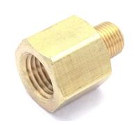 BYCIFRLG 1/8" NPT Male x 1/4" NPT Female Brass Pipe Fitting Connector Adapter for Pressure Gauge