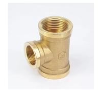 BYCIFRLG 1" Female Thread x 3/4" Female Thread x 1" Female Thread Tee 3 Way Brass Fitting Reducing Connectors 0-1 Mpa