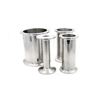 BYCIFRLG 1 pièce de Tuyau OD 25 mm, Virole OD 50,5 mm, Longueur 305 mm, Style Tri Clamp, Tuyau Droit égal en Acier Inoxydable 304