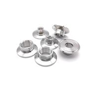 BYCIFRLG 1 pièce NPT Filetage Femelle 1/2" Acier Inoxydable 304 Trois Colliers de Serrage Virole 25,4 mm Eau Maison Huile