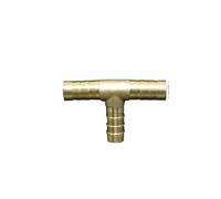 BYCIFRLG 10 PCS 10mm Hose Barb Tee 3 Ways Splicer Brass Hosetail Fitting Adapter Coupling Water Fuel