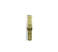 BYCIFRLG 10 PCS 8mm Hose Barb Straight Splicer Brass Hosetail Fitting Adapter Coupling Water Fuel