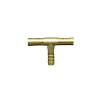 BYCIFRLG 10 PCS 8mm Hose Barb Tee 3 Ways Splicer Brass Hosetail Fitting Adapter Coupling Water Fuel