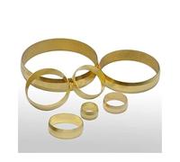 BYCIFRLG 10 PCS Fit 6mm Tube OD BrassFerrule Ring for Compression Union 10 PCS Fitting Water Gas Oil