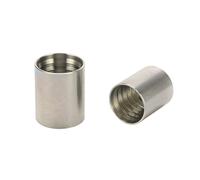 BYCIFRLG 100PCS 00400-16 DN25 1'' Hydraulic Ferrule for 4SP, 4SH, R12 Hose Pipe Fitting