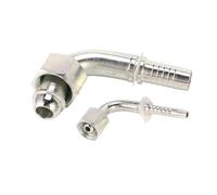 BYCIFRLG 100pcs 20191-16-05T CNC machined Metric Female Multi Seal 90 Deg Elboe Hydraulic Hose Fitting DN8 Hoses M16X1.5 Metric Threaded