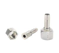 BYCIFRLG 100pcs 24211-10-10T ORFS Female Thread Flat Seat Hydraulic Hose Fitting