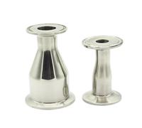 BYCIFRLG 102mm 108mm 114mm 133mm 159mm Pipe OD 304 Stainless Steel Ferrule Pipe Fitting Reducer Fit Tri Clamp(102x63F119x77.5)