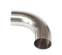 BYCIFRLG 102mm 4" O/D 304 Stainless Steel Weld 90 Degree Elbow Tube Butt Pipe Fitting Straight Pipe