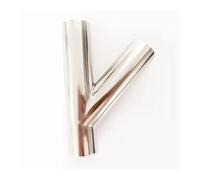 BYCIFRLG 102mm 4" Pipe OD Butt Welding Oblique Y-Shaped 3 Way SUS 304 Stainless Fitting Spliter Homebrew Beer Wine
