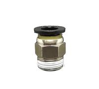 BYCIFRLG 10PC DN10 G 3/8" Male x Fit Tube OD 10mm Nickel Plated Brass Pneumatic Air Hose Quick Connector Push in Coupler Water Gas Oil