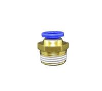 BYCIFRLG 10PC DN10 G 3/8" Male x Fit Tube OD 6mm Brass Pneumatic Air Hose Quick Connector Push in Coupler Water Gas Oil