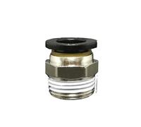 BYCIFRLG 10PC DN15 G 1/2" Male x Fit Tube OD 12mm Nickel Plated Brass Pneumatic Air Hose Quick Connector Push in Coupler Water Gas Oil