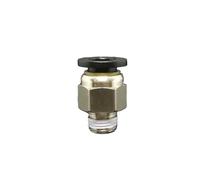 BYCIFRLG 10pc DN6 G 1/8" Male x Fit Tube OD 8mm Nickel Plated Brass Pneumatic Air Hose Quick Connector Push in Coupler Water Gas Oil