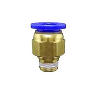 BYCIFRLG 10PC DN8 G1/4" Male x Fit Tube OD 12mm Brass Pneumatic Air Hose Quick Connector Push in Coupler Water Gas Oil