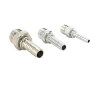 BYCIFRLG 10pcs 10511-42-16,Metric Male 24° Cone Seat H.T. Hose Fittings,M42*2 Threaded Connector,1''Hose,DN25,Straight Hose Fitting