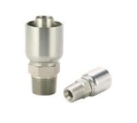 BYCIFRLG 10PCS 15611-16-16PKAST,NPT Fitting,1''Male Thread Pipe Fitting,Hydraulic Hose Fitting,Straight Crimped Joint Fittings