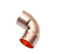 BYCIFRLG 10PCS 6.35mm 1/4" Inner Dia x0.65mm Thickness Scoket Weld Copper End Feed 90 Deg Elbow Coupler Plumbing Fitting Water Gas Oil