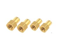 BYCIFRLG 10PCS Connector PCF Female Thread Straight Connector KQ2F04/06/08/10/12/16-M3/M5/01/02/03/04A Female Thread Female Connector(KQ2F04-01A (10PCS))