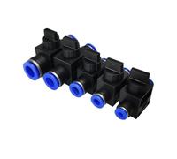 BYCIFRLG 10PCS HVFF Pipe Air Connectors Direct Thrust 4 to 12mm Hose Quick Couplings Pneumatic Fitting(HVFF8(10PCS))