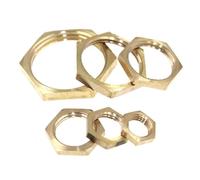 BYCIFRLG 10pcs M14x1 Female Brass Hex Lock Nuts