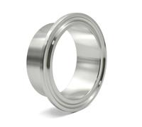 BYCIFRLG 12.7-108mm 0.5 "0.75" 1 "2" 3 "4" SS304 Stainless Steel Clamp Joint Quick Flange Chuck End Welded Pipe Fitting(140mm Ferrule155)