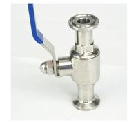 BYCIFRLG 12.7mm 1/2" 304 Stainless Steel Ball Valve 1" Tri Clamp for Homebrew Dairy Product