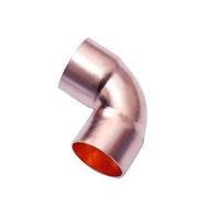 BYCIFRLG 12.7mm 1/2" Inner Dia x0.68mm Thickness Scoket Weld Copper End Feed 90 Deg Elbow Coupler Plumbing Fitting Water Gas Oil