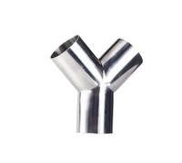 BYCIFRLG 12.7mm 16mm 19mm 25mm 32mm 38mm 45mm 51mm 57mm 63mm 76mm 89mm 102mm 304 Stainless Steel Y Type Welding Pipe Fitting(57x2mm)