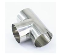 BYCIFRLG 129mm O/D 304 Stainless Steel Weld Tee Connector Pipe Fitting