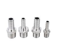 BYCIFRLG 12mm Hose M8 M10 M12 M14 M16 M18 M20 Male Thread Stainless Steel High Pressure Pipe Fitting(M12x1.25)
