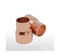 BYCIFRLG 12mmX9.52mm Inner Diameter Copper End Feed Straight Reducing Coupling Plumbing Fitting Scoket Weld Water Gas Oil