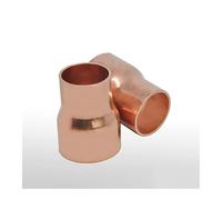 BYCIFRLG 15mmX6.35mm Inner Diameter Copper End Feed Straight Reducing Coupling Plumbing Fitting Scoket Weld Water Gas Oil
