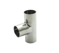 BYCIFRLG 16mm 19mm 22mm 25mm 32mm 34mm 38mm42mm 45mm 51mm 57mm 63mm 76mm 89mm 102mm OD 304 Stainless Steel Weld Tee Pipe Fitting(102mm)