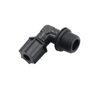 BYCIFRLG 16mm External Thread to 1/4 inch Elbow Water Connectors Irrigation Threaded Joint Pipe Fittings Supplies 1 Pc