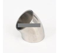 BYCIFRLG 16mm O/D 304 Stainless Steel Weld 45 Degree Elbow Pipe Fitting