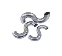 BYCIFRLG 19 25 32 38 45 51-108mm OD Butt Welding 304 Stainless Pipe Fitting S Shaped Odor Resistant Water Trap Drainage Backflow(No Extra Port,76mm OD)