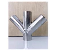 BYCIFRLG 19/25/32/38/45/51/63/76Mm Pipe OD Butt Welding Y-Shaped Diagonal Cross Splitter SS304 Stainless Steel Fitting Spliter(76mm x 2mm)