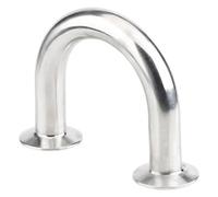 BYCIFRLG 19 25 32 38 45 51 mm Tube OD x 1.5" 2" Tri Clamp 180 Degree Bend 304 316 Stainless Steel Pipe Fitting (45mm K64,SS304)