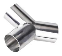 BYCIFRLG 19/25/32/38/-89Mm Pipe OD Butt Welding Y Shaped 3 Way SUS 304 Stainless Steel Fitting Spliter Beer Wine,25mm x 1.5mm