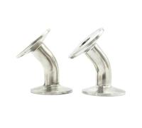 BYCIFRLG 19mm 25mm 32mm 38mm 45mm 51mm 57mm 63mm 76mm 89mm 102mm OD 304 Stainless Steel Ferrule Elbow Pipe Fitting Fit Tri Clamp(102mm Ferrule OD 119)