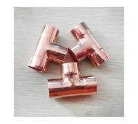 BYCIFRLG 19mm Inner Dia x0.8mm Thickness Copper Equal Tee Socket Weld End Feed Coupler Plumbing Fitting Water Gas Oil
